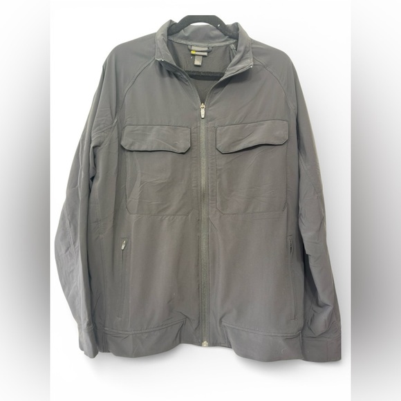 Zella Other - Zella Men’s Lightweight Full Zip Jacket Gray Size Large Utility Pocket Coat